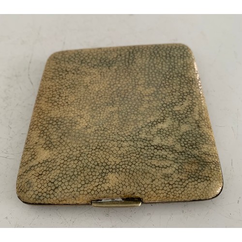 133 - C1920 Shagreen Covered Cigarette Case
8.5 x 9 cms