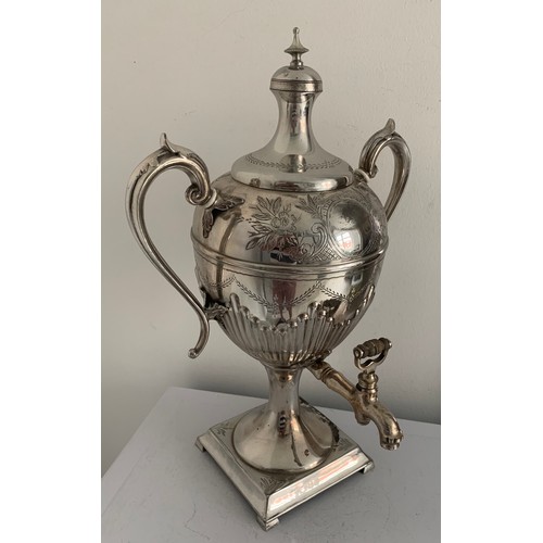 148 - Antique Silver Plated Samovar
41 cms h