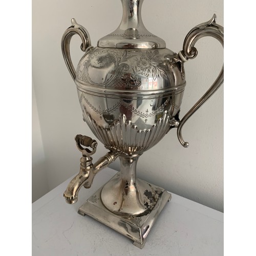 148 - Antique Silver Plated Samovar
41 cms h