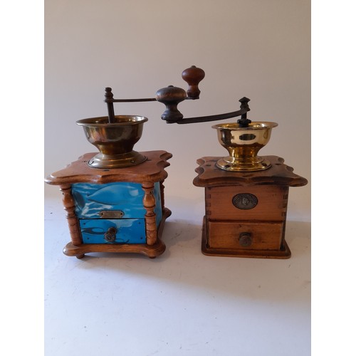 265 - 2 vintage Coffee Grinders , largest 27cm high