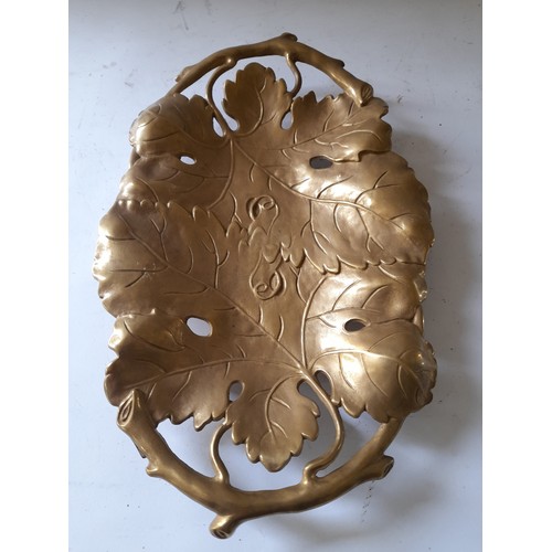 279 - Decorative Brass Tray 32cm long