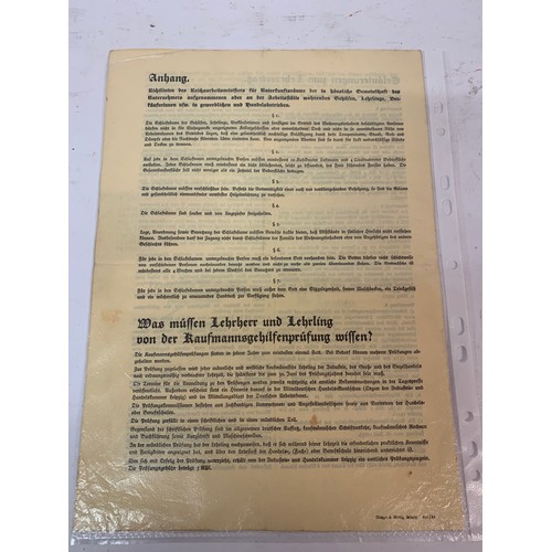 347 - WW2 German Contract For Apprentices