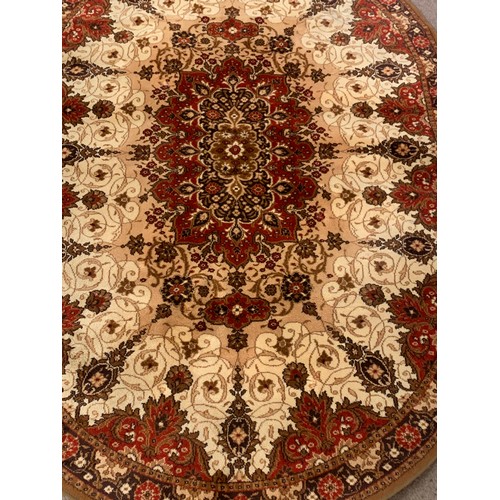 68 - Decorative Oval Rug. 202 x 146 cms