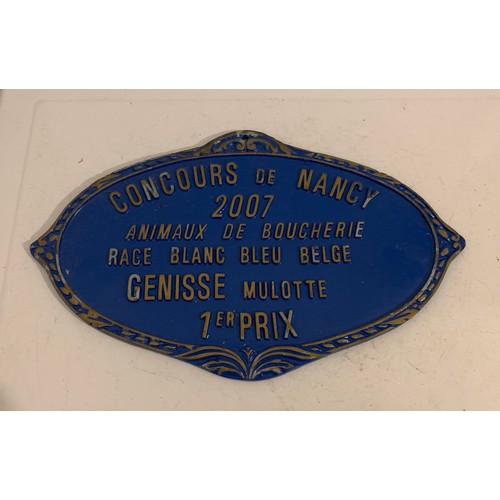 218 - Similar To Previous Lot 
French Agricultural Competition Winning Plaque Concours De Nancy 2007
25 x ... 