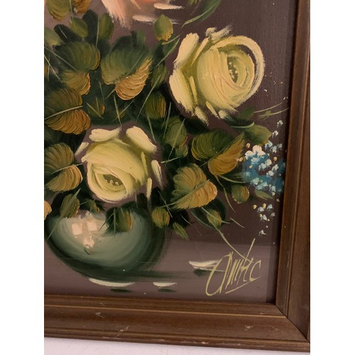 231 - Vintage Framed Floral Oil Painting On Canvas
46 x 36 cms