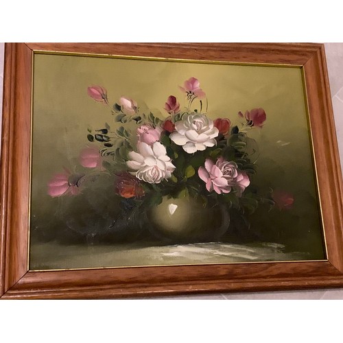 237 - Pair Of Framed Vintage Floral Oil Paintings On Canvas
46 x 36 cms