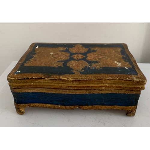 202 - Vintage Wooden Florentine Jewellery Box
20 x 14 x 8 cms h