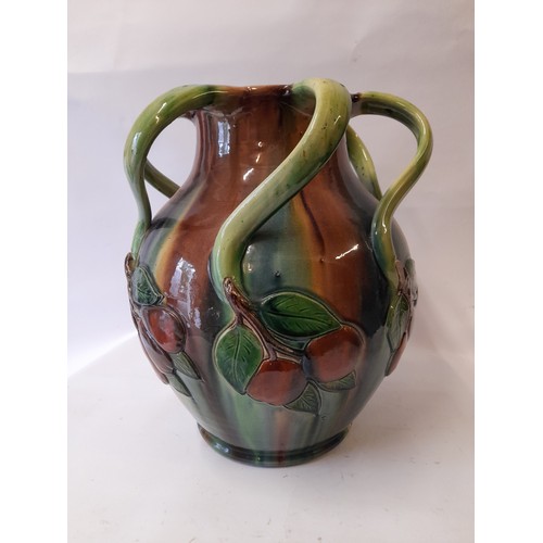 390 - Large 6 handle vase39cm high