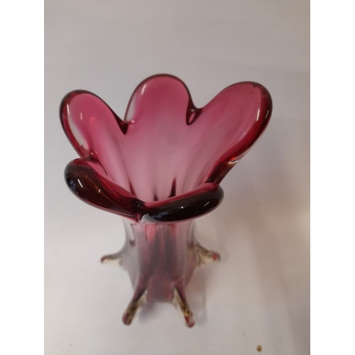 399 - Lovely Studio glass vase 40cm high