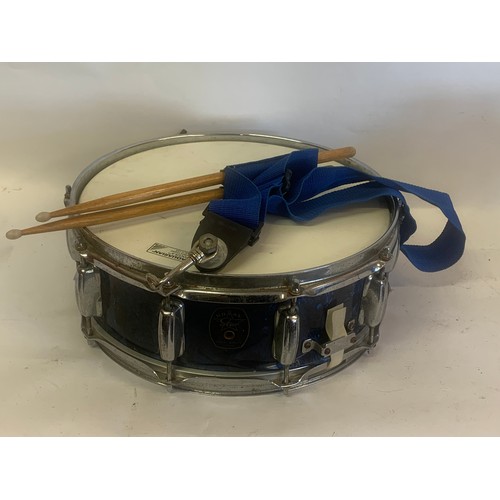 410 - Vintage Royal Star Snare Drum 40 cms Diameter Along With Two Drumsticks.