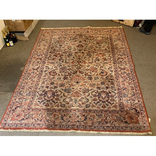 35 - Decortive ground rug with floral design 304cm x 198cm