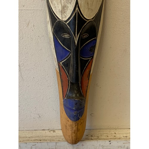 48 - Colourful Tribal art Fang Mask 64cm long