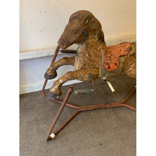 175 - MOBO Spring rocking horse 103cm lonh x 90cm high