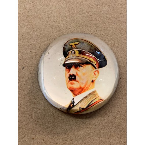 178 - Adolf Hitler Paperweight 5.5cm dia