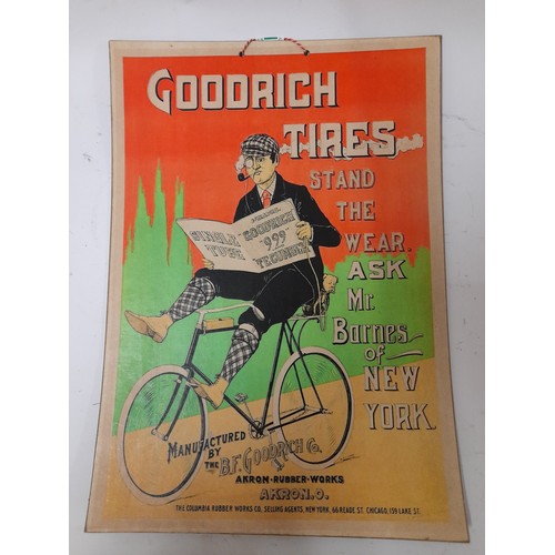 416 - Advertising card for Goodrich tires 42cm x 29.5cm