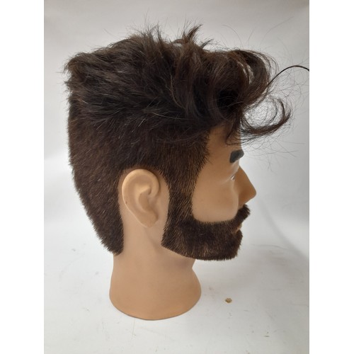 436 - Mannequin Hairdressers head of Bearded male, 30cm high