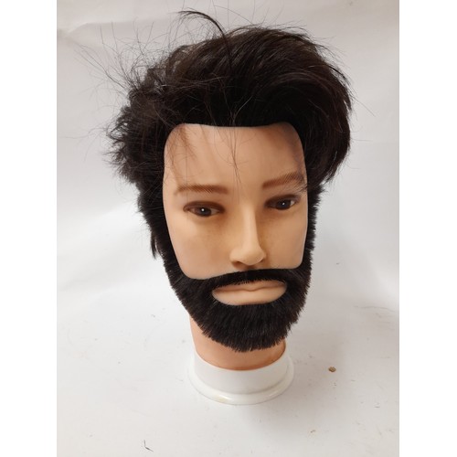 437 - Mannequin Hairdressers head of Bearded male, 30cm high