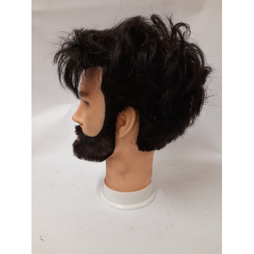 437 - Mannequin Hairdressers head of Bearded male, 30cm high