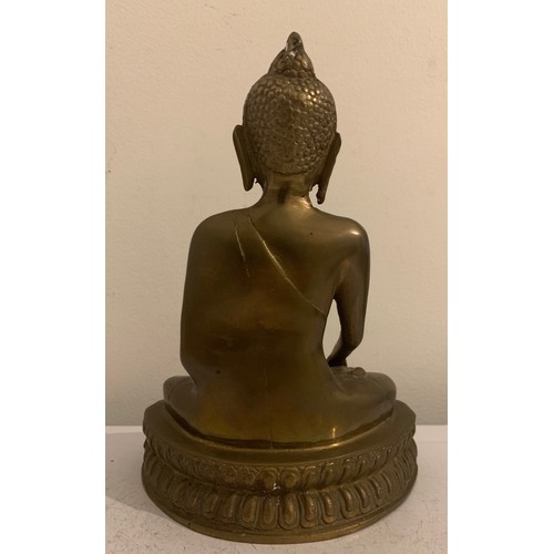 128 - Bronze Buddha Statue 
21 cms h