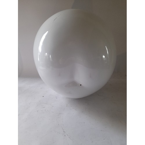 2 - Large Shop Display white decorative Apple 30cm x 28cm