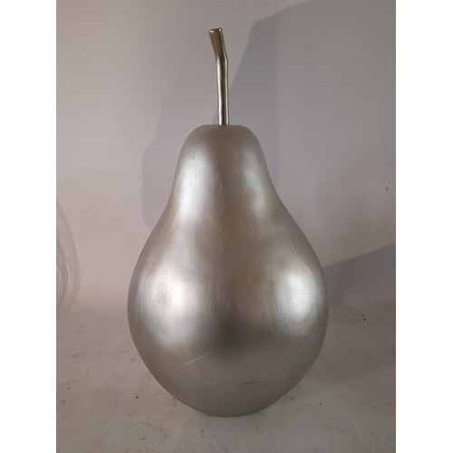 4 - Large Shop Display  Composite Silver Pear 48cm x 28cm