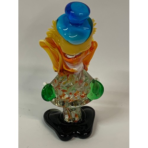 164 - Murano Glass Clown 22 cms High.