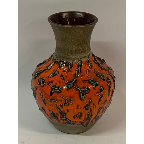 166 - Vintage West German Ceramic Vase. 25 cms High