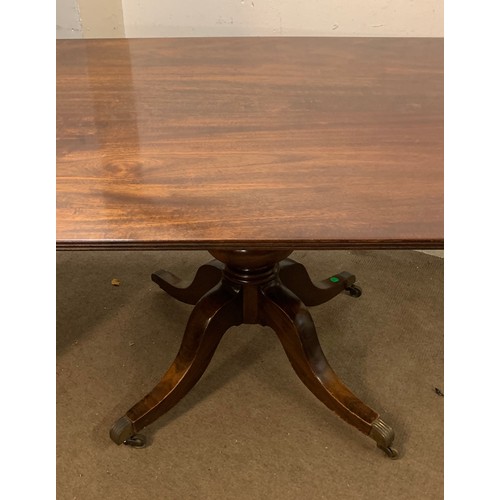 17 - Mahogany Tilt Top Breakfast Table. 150 x 101 x 76 cms