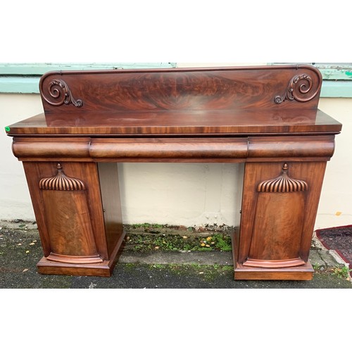 28 - French Pedestal Hall Table Sideboard. 183 x 61 x 118 cms.