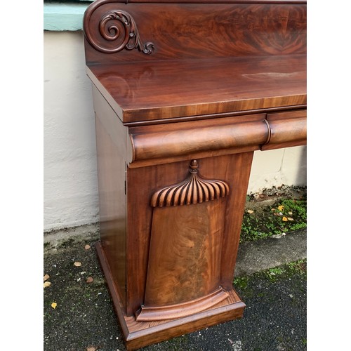 28 - French Pedestal Hall Table Sideboard. 183 x 61 x 118 cms.