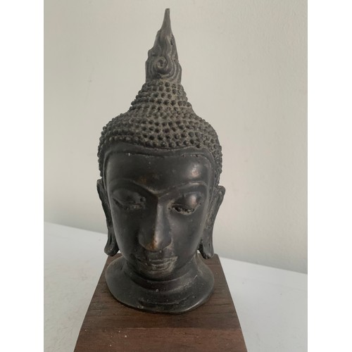 204 - Bronze Buddha Head ( base not included)
15 cms h