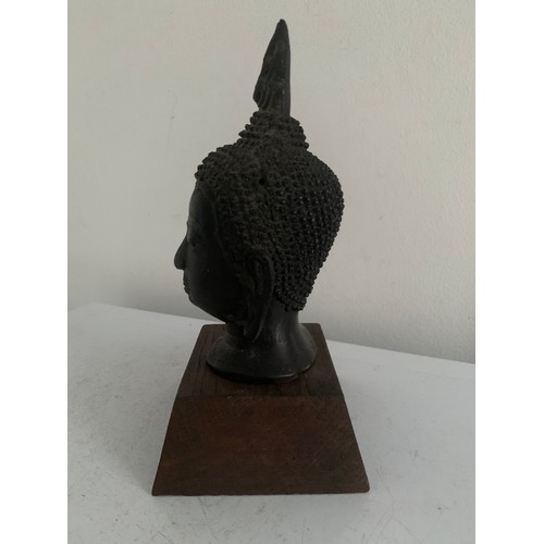 204 - Bronze Buddha Head ( base not included)
15 cms h