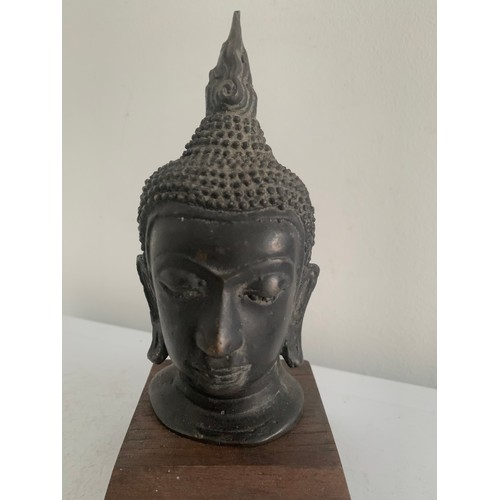 204 - Bronze Buddha Head ( base not included)
15 cms h