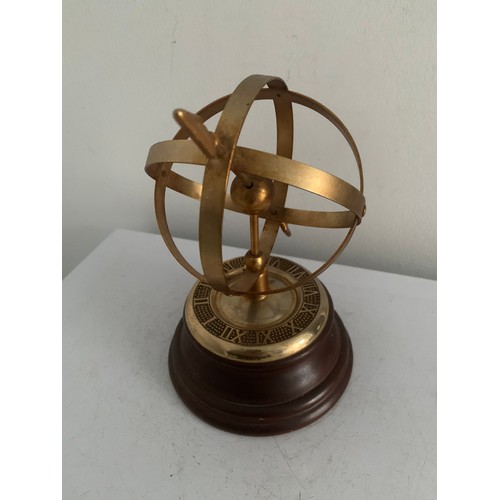 113 - Vintage Brass Armillary Sphere On Stand
10 cms diameter x 18 cms h