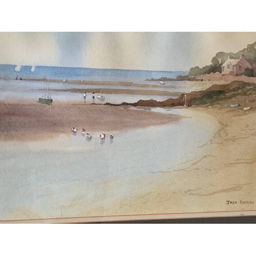 216 - Vintage Coastal Watercolour By Jack Orford
50 x 43 cms