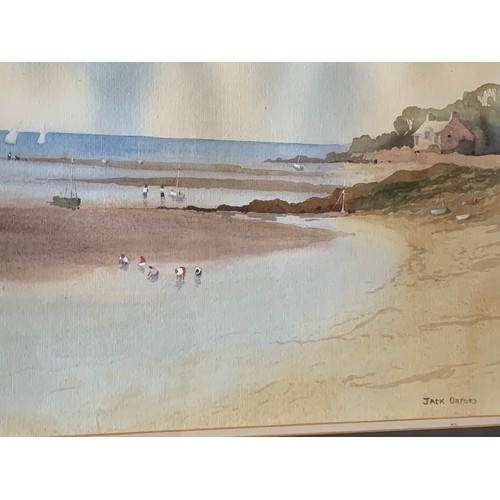 216 - Vintage Coastal Watercolour By Jack Orford
50 x 43 cms