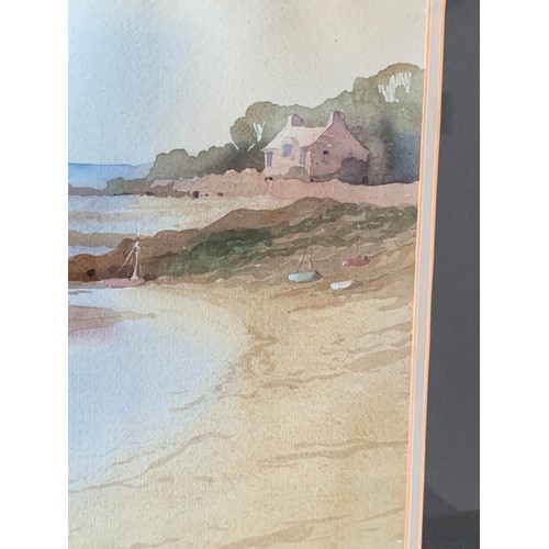 216 - Vintage Coastal Watercolour By Jack Orford
50 x 43 cms