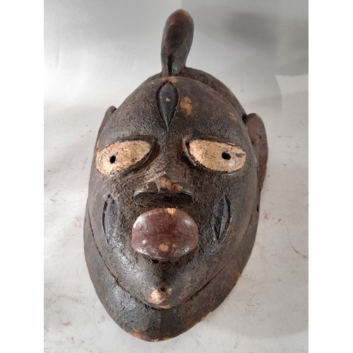 40 - Decorative Wood  Tribal Face mask 35cm x 18cm