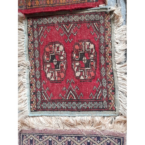 46 - 5 small hand knotted Rugs, largest 92cm x 49cm