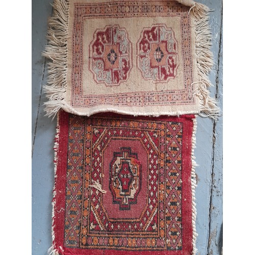 46 - 5 small hand knotted Rugs, largest 92cm x 49cm