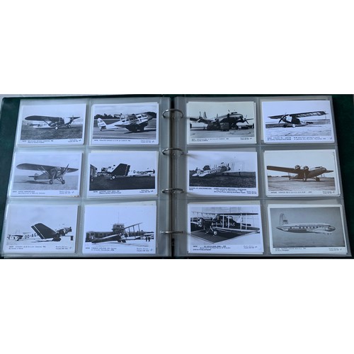 149 - Extensive Set Of 137 Postcards Of Airplanes To Include Spitfire, Messerschmidt, Fokker, Concorde, Va... 