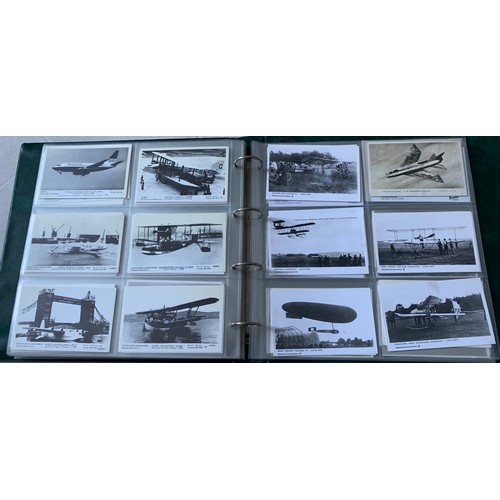 149 - Extensive Set Of 137 Postcards Of Airplanes To Include Spitfire, Messerschmidt, Fokker, Concorde, Va... 