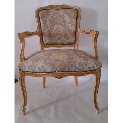 64 - Vintage Louis XV Style arm chair