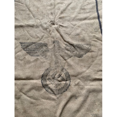 131 - WW2 German Refuelling Sack With National Eagle H.Vpfl. Dated 1943