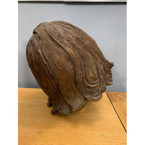 207 - Very Unusual Life Size Bronze Sculpture Of A Young Girls Head - Signed And Inscribed Elinor