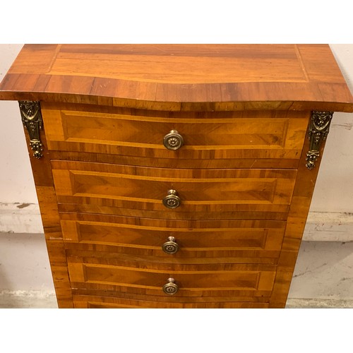 36 - French Chest Of Seven Drawers. 50 x 31 x 102 cms