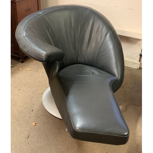 42 - A Leolux Parabolica Swivel  Armchair .