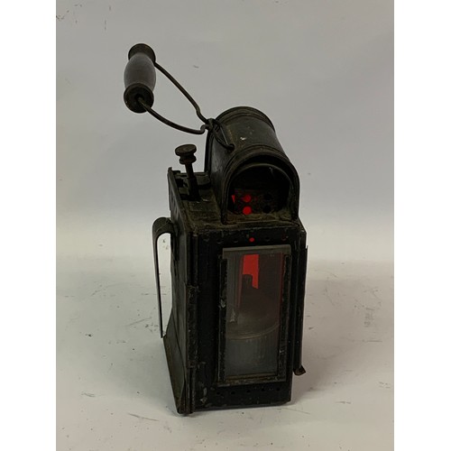 285 - Antique Hand Held European Signal Lamp / Light.