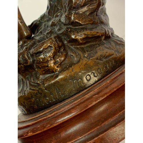 305 - Bronzed Figure After Moreau , Signed To Reverse. 45 cms High