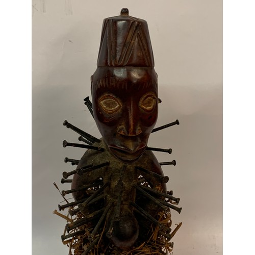 311 - African Nail Fetish Figure 36 cms High